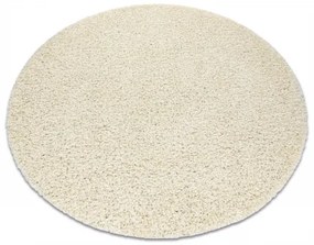 Okrúhly koberec SOFFI shaggy 5cm krémová Veľkosť: kruh 120 cm