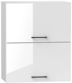 Kuchynská skrinka Oscar W60GRF/2 biely lesk/biela