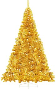 Zlatý umelý vianočný stromček, 210 cm 1000 vetiev