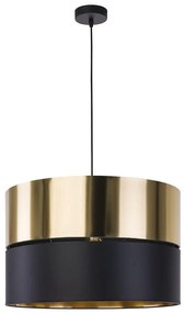 TK Lighting Luster na lanku HILTON 1xE27/25W/230V mosadz/čierna 4346
