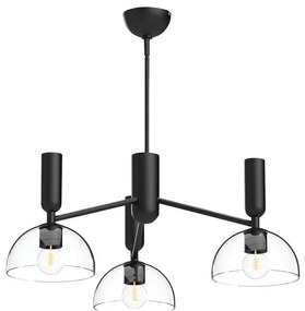 Alora Mood ALM-JUDE3-MB-CL - Luster na tyči JUDE 3xE27/60W/230V čierna