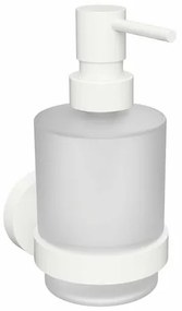 Sapho XR103W X-Round White dávkovač mydla 200 ml, mliečne sklo/biela