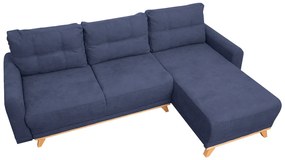 Tmavomodrá rohová sedacia súprava ORANGE Varianta sedačky: Ľavý roh