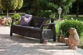 InternetovaZahrada - Záhradná lavica MODERN LOVE SEAT MAX - antracit