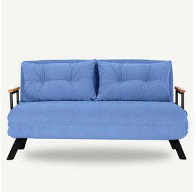 Dizajnová rozkladacia sedačka Hilarius 133 cm modrá