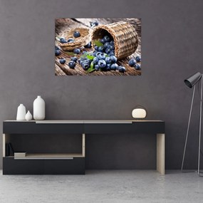 Obraz - Šťavnaté čučoriedky (90x60 cm)