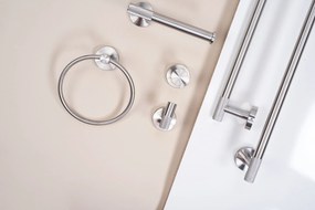 Rea Modern, kúpeľňový vešiak na uterák 26,5cm, 6610a, brúsená oceľ, REA-98014