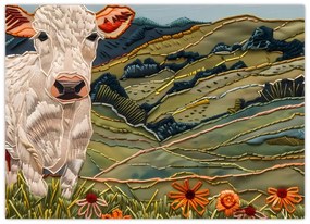 Obraz - Imitácia pleteného motívu (70x50 cm)