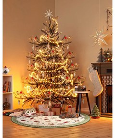 Zelený okrúhly koberec s vianočným motívom s prímesou bavlny ø 160 cm Toy's Delight Green Christmas – Villeroy&amp;Boch