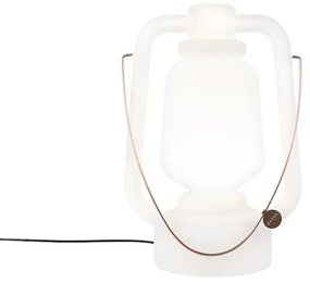 Stojaca lampa biela 51 cm IP44 - Storm Large