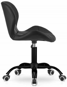 AKCIA Čierne kancelárske kreslo NOTO z eko kože II. akosť