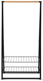 Čierny oceľový stojan na oblečenie Linn – Brabantia
