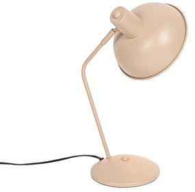 Retro stolná lampa béžová - Milou