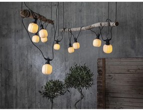 Čierna vonkajšia svetelná LED reťaz Star Trading Circus Maxi, dĺžka 5 m