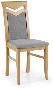 Jedálenská stolička Citrone - dub medový / sivá