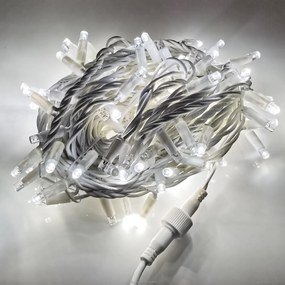 Vianočné svetielka LED záclona FLASH studená biela 500 LED