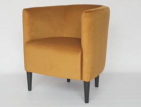 Kreslo Navara, horčicová žltá látka