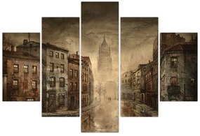 Obraz - Maľba mesta (150x105 cm)