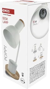 Stolná lampa Poppy biela