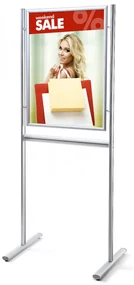 Infoboard s kliprámom A1, strieborná