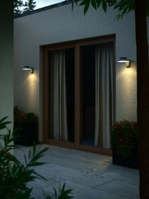Nordlux Antracitové fasádne solárne LED svietidlo Justina s pohybovým čidlom 5W 2418071050
