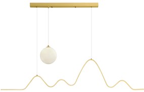 Toolight Toolight, LED závesné osvetlenie 120cm, 36W, 3000K, LHJ034-CP, zlatá matná, OSW-60021