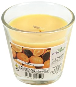 Vonná sviečka v skle ORANGE 7,5 cm oranžová