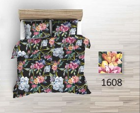 Posteľná obliečka Farebné Kvety 200x220/2x70x90 cm