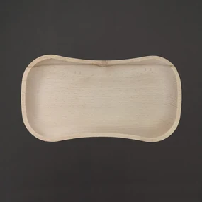 AMADEA Drevený servírovací podnos, masívne drevo, 30 cm