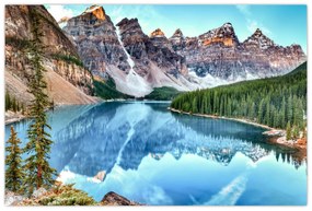 Obraz - Moraine lake (90x60 cm)