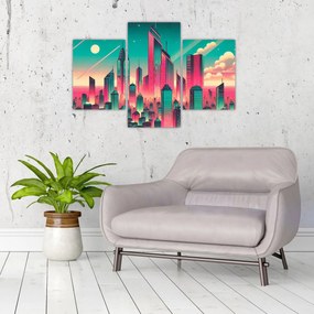 Obraz – Veľkomesto v pop-art štýle (90x60 cm)
