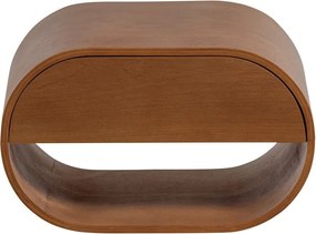 Poschodová polica v prírodnej farbe 39 cm Momo – WOOOD