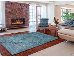 Modrý koberec z viskózy Universal Lara Aqua, 120 x 170 cm