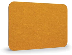 Akustický panel na stenu 120 x 80 cm, okrúhle rohy, oranžová
