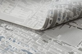 Koberec AKRYL VALS 5047 Abstrakcia sivý / slonia kosť