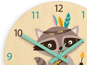 Dětské nástěnné hodiny Ami Mýval 30 cm vícebarevné