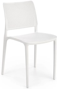 Biela plastová stolička K514