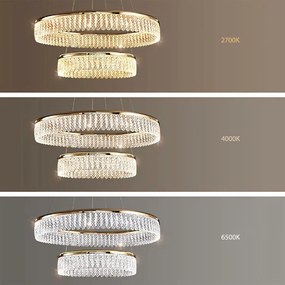 Toolight Toolight, LED stropné svietidlo, 72W, 3500lm, APP1750-CP, zlatá, OSW-04047