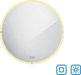 Nimco Okrúhle LED zrkadlo pr. 800 s dvoma dotykovými senzormi - ZP 24002RVX