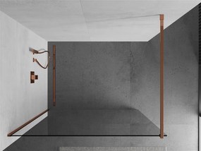 Mexen Kioto, sprchová zástena 160x200 cm, 8mm číre sklo, profil ružové zlato, 800-160-101-60-00