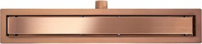 Rea Neox, nerezový sprchový odtokový žľab 50cm, 2v1, medená matná, REA-G4896