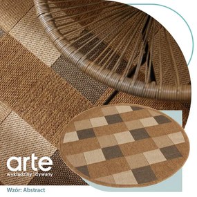 Koberec Adana Chess Beige kruh