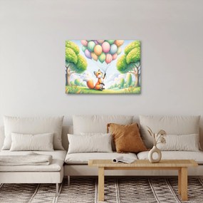 Obraz – Šťastná líška (70x50 cm)