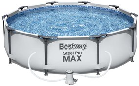 Bazén s konštrukciou 305 x 76 cm BESTWAY 56408 Steel Pro + kartušová filtrácia