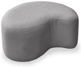 Sivý taburet z textílie buklé Miuf – Miuform