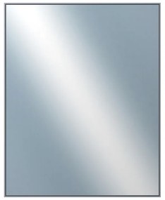 DANTIK - Zrkadlo v rámu, rozmer s rámom 80x100 cm z lišty Hliník platina (7002019)