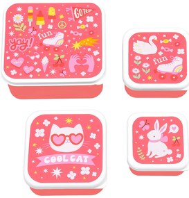 A Little Lovely Company - súprava štyroch desiatových škatuliek - zábava