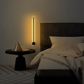 Čierne LED nástenné svietidlo ø 7 cm Sword – Opviq lights