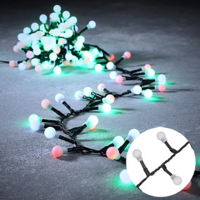 Svetelný girlanda zelená s 550 viacfarebnými LED diódami 14m IP44 - Comet
