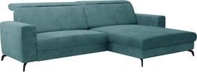 XXXLutz ROHOVÁ SEDAČKA, textil, petrolejová Sit & More - Sedačky - 000144000205
